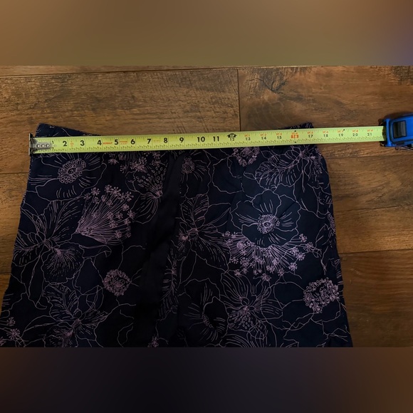 Victoria's Secret Cotton Pajama Bottoms Women's XL Navy & Lavendar Floral - Picture 4 of 5